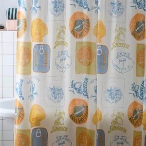 NWT Urban Outfitters Coastal Vibes Sardines shower curtain